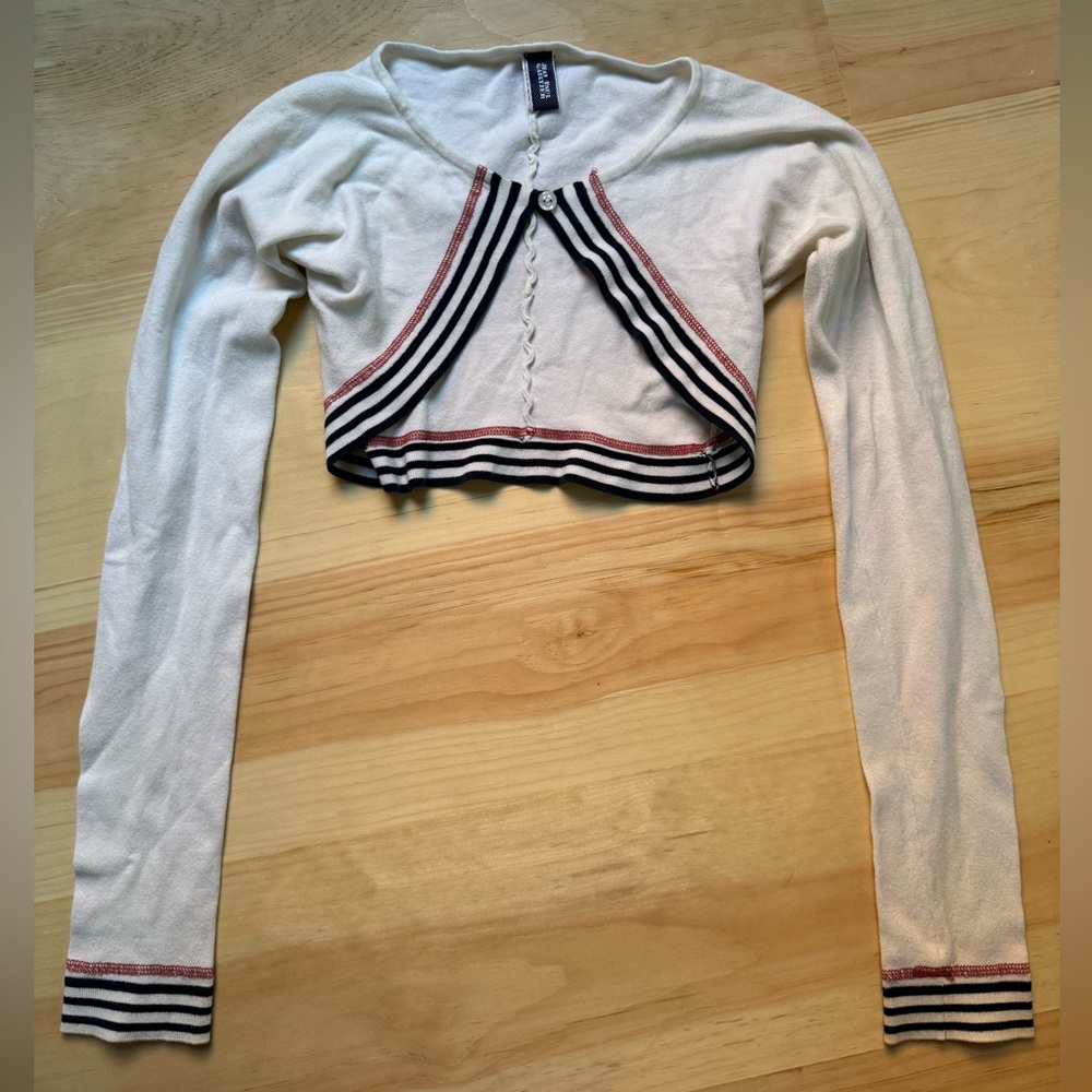 Jean Paul Gaultier Cropped Cardigan